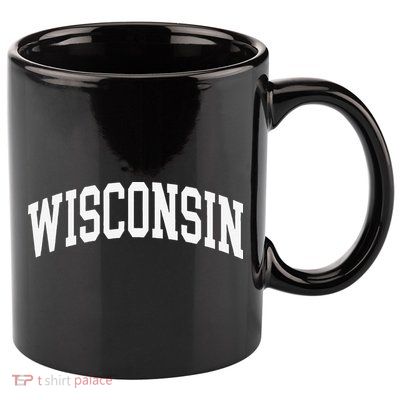 Vintage Wear Red For Wisconsin 11oz C Handle Ceramic Mug