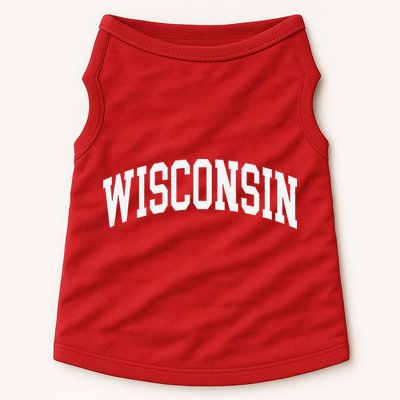 Vintage Wear Red For Wisconsin Doggie Tank