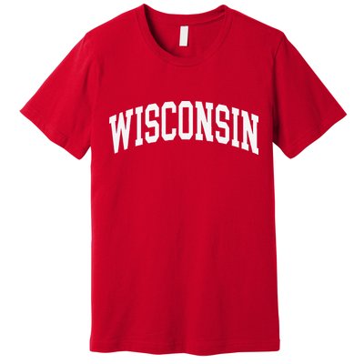 Vintage Wear Red For Wisconsin Premium T-Shirt