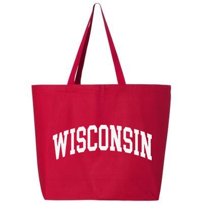 Vintage Wear Red For Wisconsin 25L Jumbo Tote