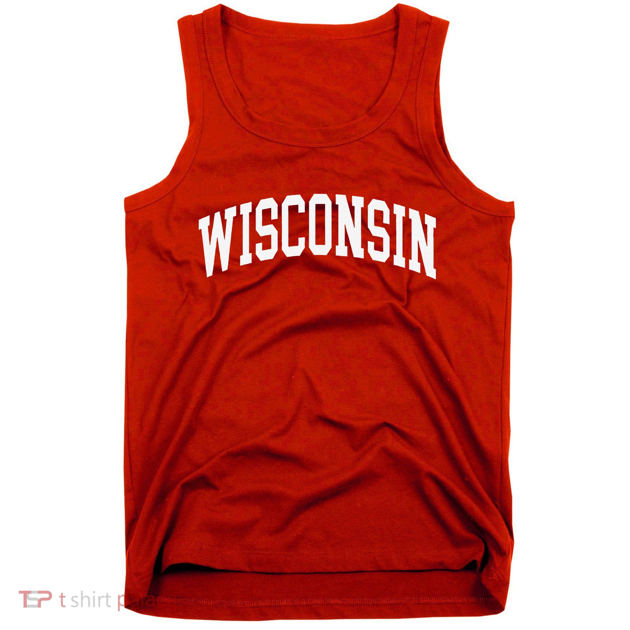 Vintage Wear Red For Wisconsin Tank Top