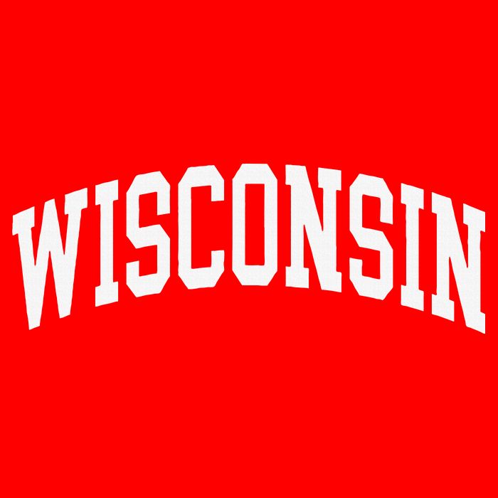 Vintage Wear Red For Wisconsin Kids T-Shirt