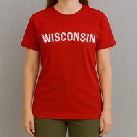 Vintage Wear Red For Wisconsin T-Shirt