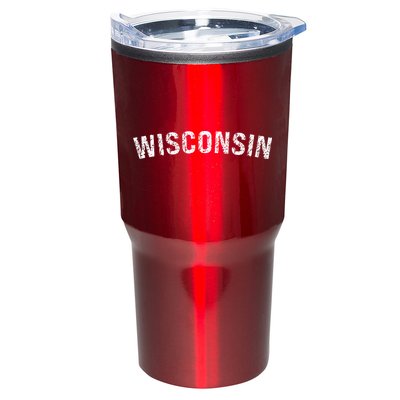 Vintage Wear Red For Wisconsin Tumbler