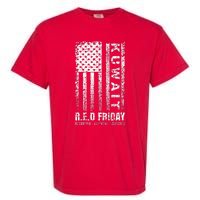 Vintage Wear Red For Deployed Kuwait R.E.D. Friday Flag Garment-Dyed Heavyweight T-Shirt