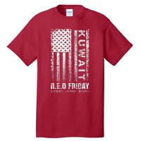 Vintage Wear Red For Deployed Kuwait R.E.D. Friday Flag Tall T-Shirt