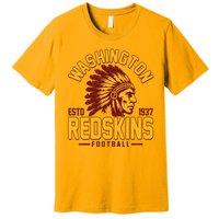 Vintage Washington Redskins Football Estd 1937 Sports Fan Premium T-Shirt