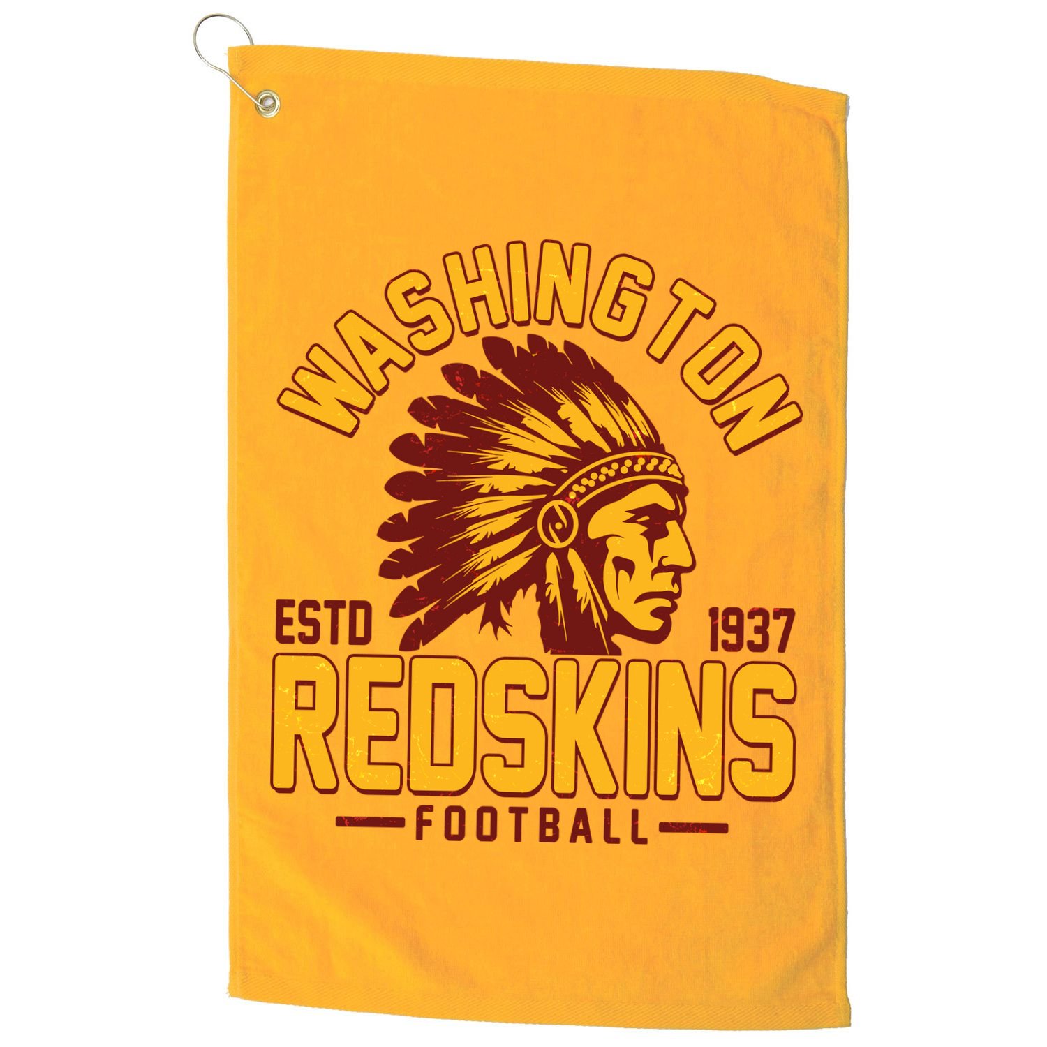 Vintage Washington Redskins Football Estd 1937 Sports Fan Golf Towel