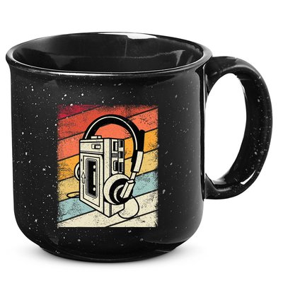 Vintage Walkman Retro 80s 90s Graphic 15oz Campfire Ceramic Mug