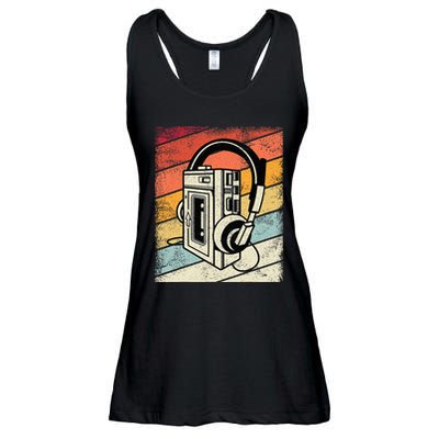 Vintage Walkman Retro 80s 90s Graphic Ladies Essential Flowy Tank