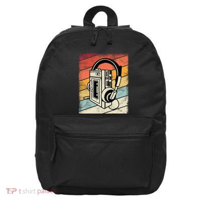 Vintage Walkman Retro 80s 90s Graphic 16 in Basic Backpack