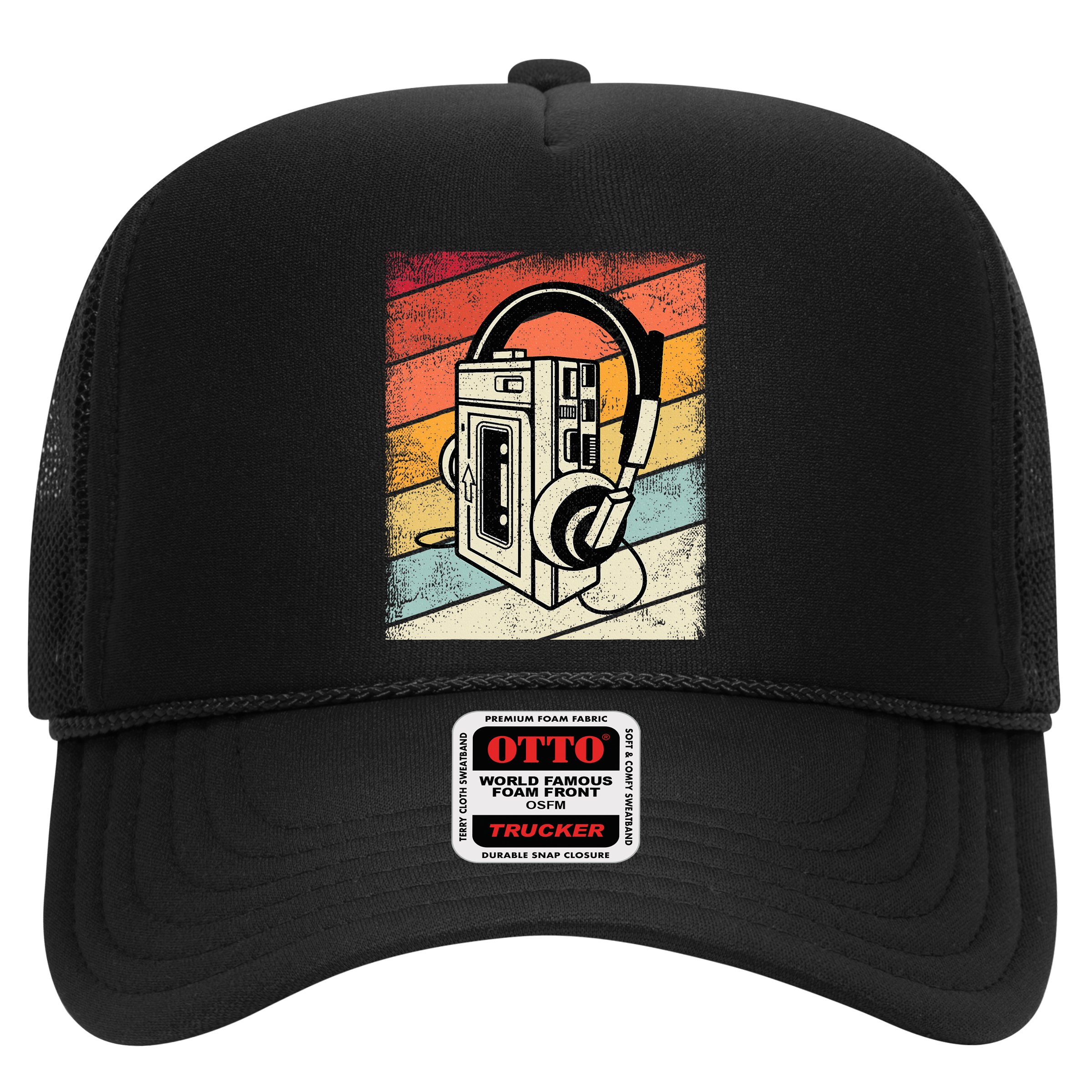 Vintage Walkman Retro 80s 90s Graphic Hat