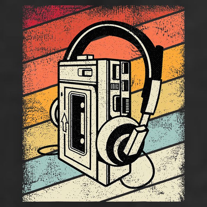Vintage Walkman Retro 80s 90s Graphic Hat