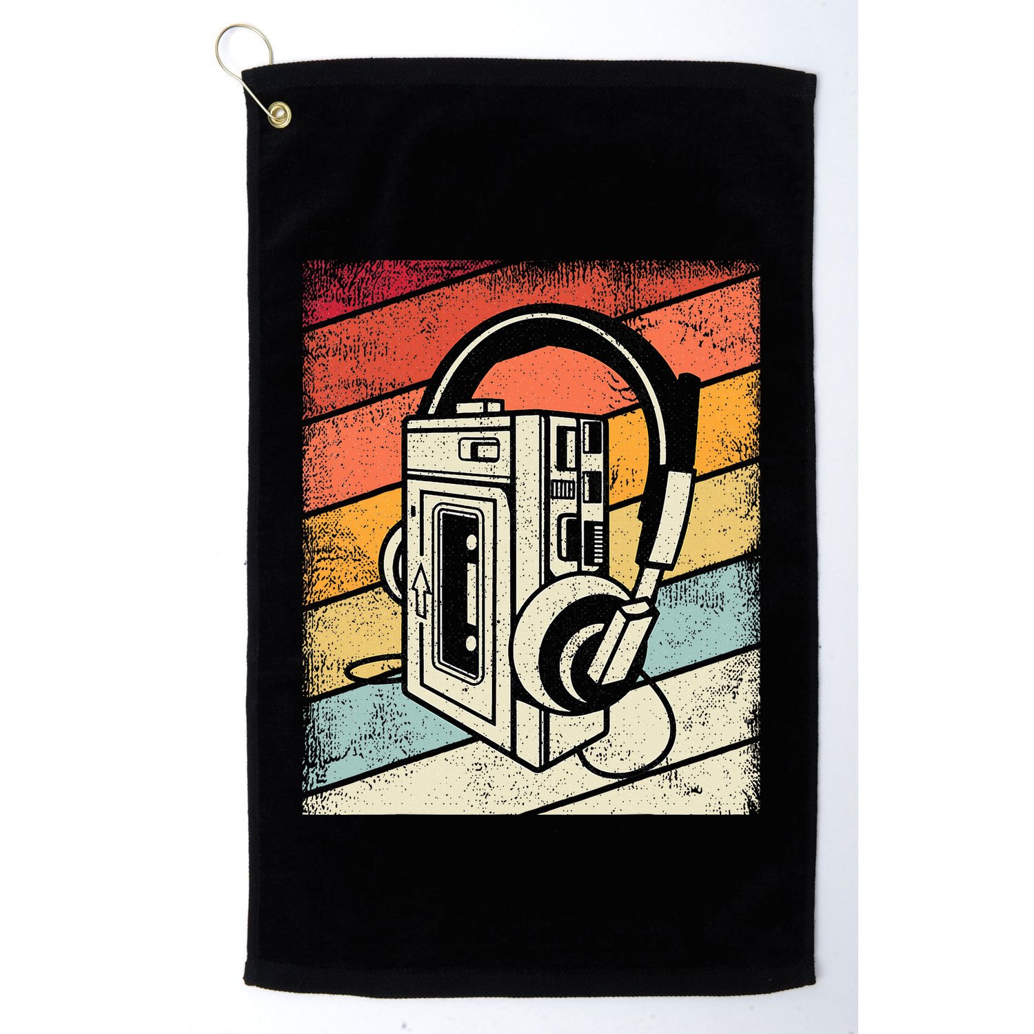 Vintage Walkman Retro 80s 90s Graphic Golf Towel