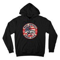 Vintage Western Rodeo Usa Flag Makes America A Cowboy Again Hoodie