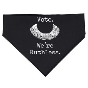 Vote. We're Ruthless. Women's Rights Pro Choice Roe 1973 USA-Made Doggie Bandana