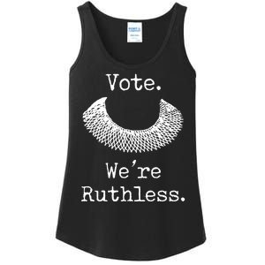 Vote. We're Ruthless. Women's Rights Pro Choice Roe 1973 Ladies Essential Tank