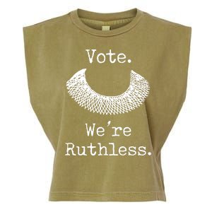 Vote. We're Ruthless. Women's Rights Pro Choice Roe 1973 Garment-Dyed Women's Muscle Tee