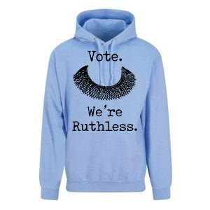 Vote. We're Ruthless. Women's Rights Pro Choice Roe 1973 Unisex Surf Hoodie