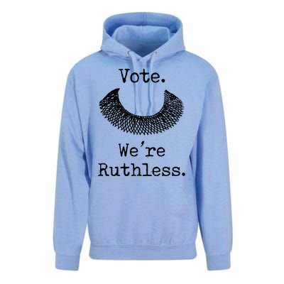 Vote. We're Ruthless. Women's Rights Pro Choice Roe 1973 Unisex Surf Hoodie