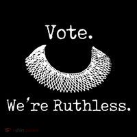 Vote We're Ruthless Rights Pro Choice Roe 1973 Feminist Sustainable Bucket Hat