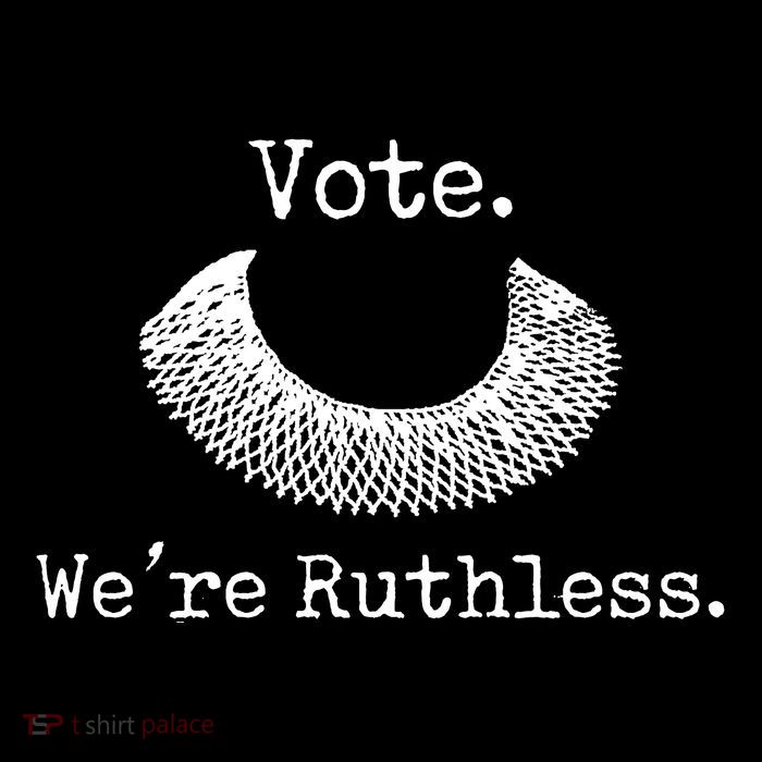 Vote We're Ruthless Rights Pro Choice Roe 1973 Feminist Drawstring Bag