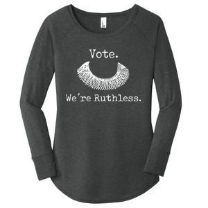 Vote We're Ruthless Rights Pro Choice Roe 1973 Feminist Women's Perfect Tri Tunic Long Sleeve Shirt