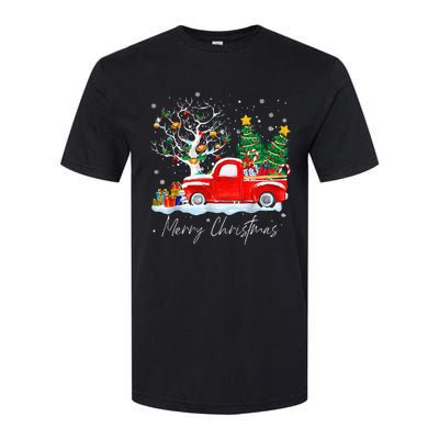 Vintage Wagon Red Truck Christmas Tree Pajama Gift Softstyle® CVC T-Shirt