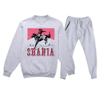 Vintage Western Shania Rodeo Inspired Punchy Cowboy Hat Premium Crewneck Sweatsuit Set