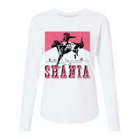 Vintage Western Shania Rodeo Inspired Punchy Cowboy Hat Womens Cotton Relaxed Long Sleeve T-Shirt