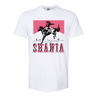 Vintage Western Shania Rodeo Inspired Punchy Cowboy Hat Softstyle CVC T-Shirt