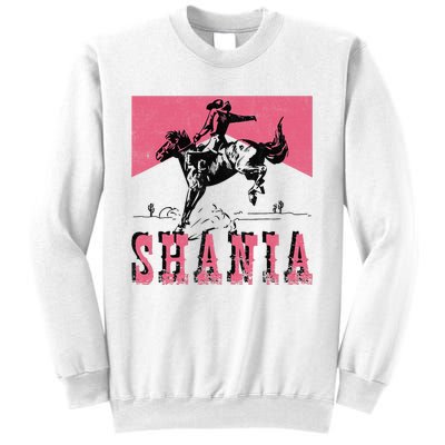 Vintage Western Shania Rodeo Inspired Punchy Cowboy Hat Sweatshirt