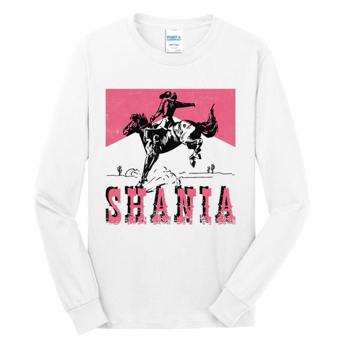 Vintage Western Shania Rodeo Inspired Punchy Cowboy Hat Tall Long Sleeve T-Shirt