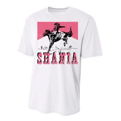 Vintage Western Shania Rodeo Inspired Punchy Cowboy Hat Performance Sprint T-Shirt