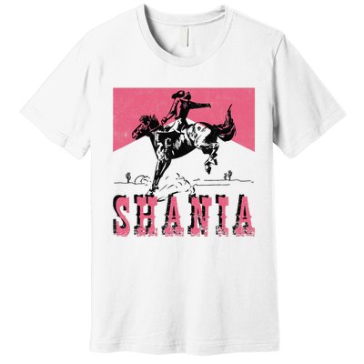 Vintage Western Shania Rodeo Inspired Punchy Cowboy Hat Premium T-Shirt