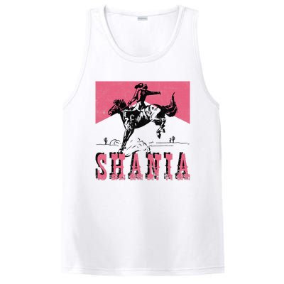 Vintage Western Shania Rodeo Inspired Punchy Cowboy Hat PosiCharge Competitor Tank