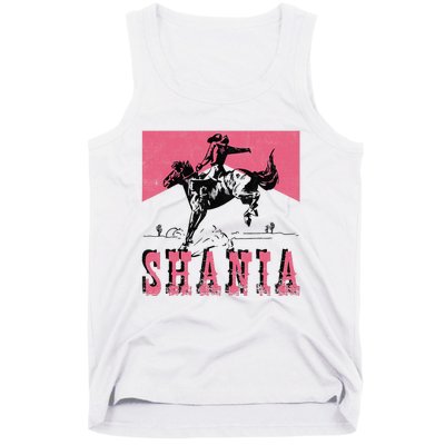 Vintage Western Shania Rodeo Inspired Punchy Cowboy Hat Tank Top