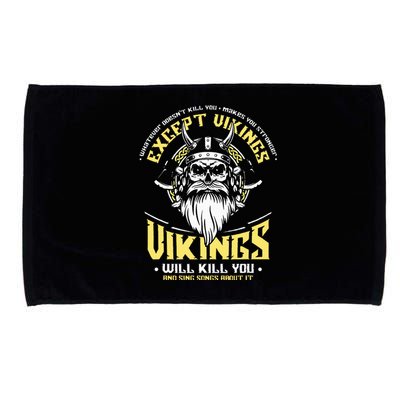 Vikings Will Sing Songs About It Norse Viking Mythology Microfiber Hand Towel