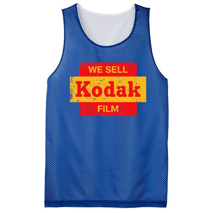 Vintage We Sell Kodak Film Retail Sign Mesh Reversible Basketball Jersey Tank