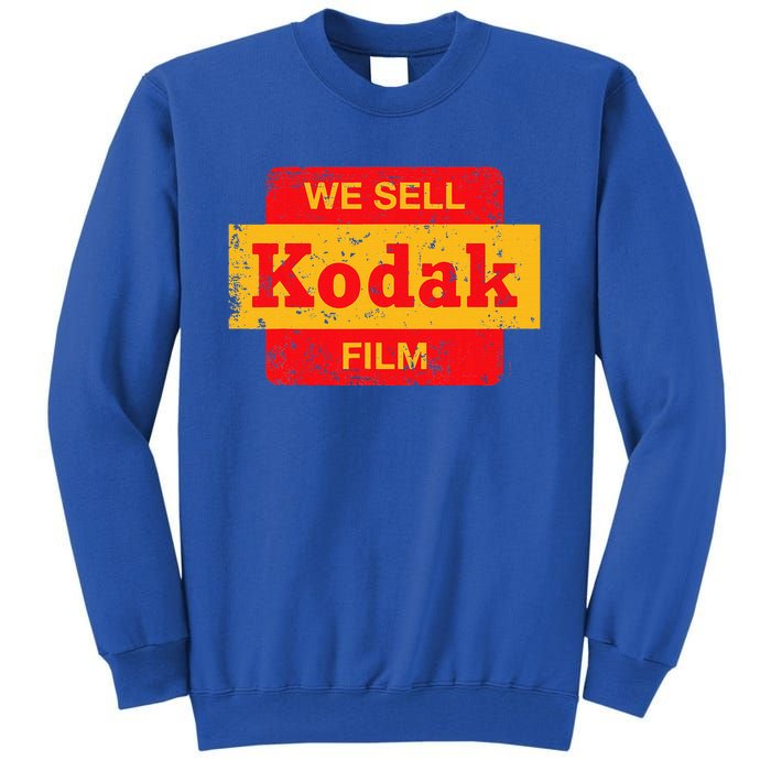 Vintage We Sell Kodak Film Retail Sign Tall Sweatshirt