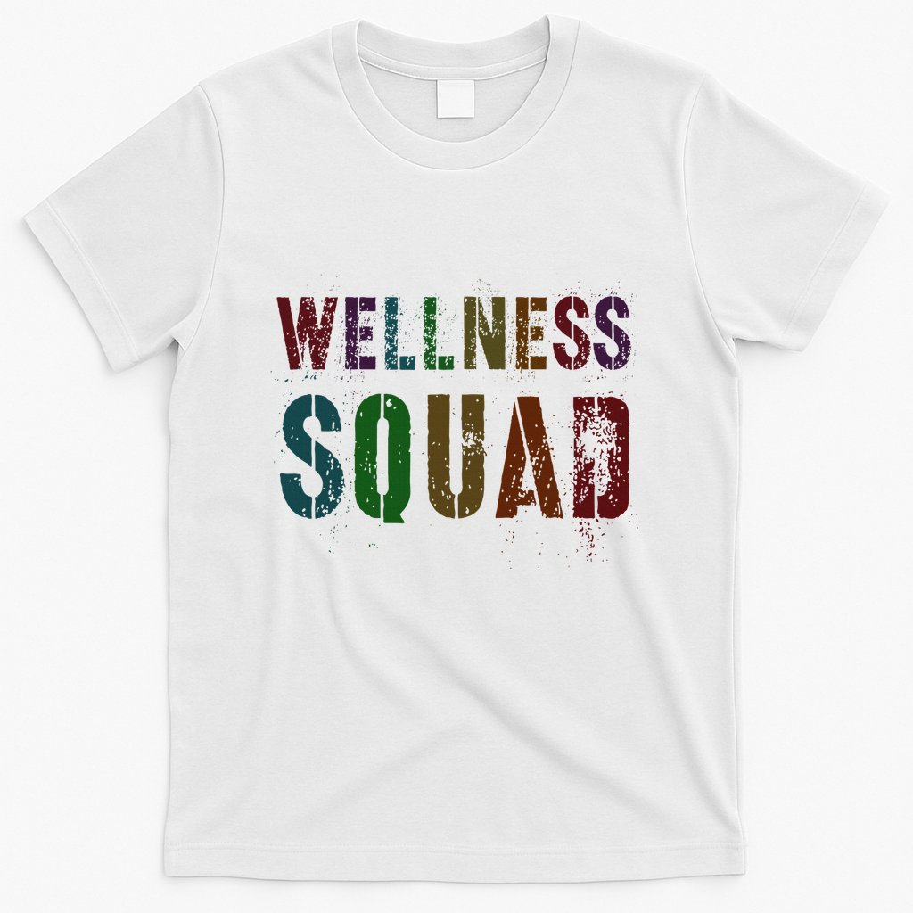 Vintage Wellness Squad Health Yoga Rocks Life Trainer Gym T-Shirt
