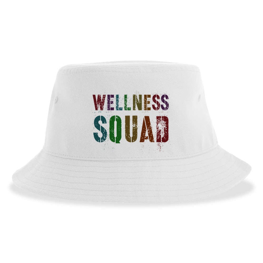 Vintage Wellness Squad Health Yoga Rocks Life Trainer Gym Sustainable Bucket Hat