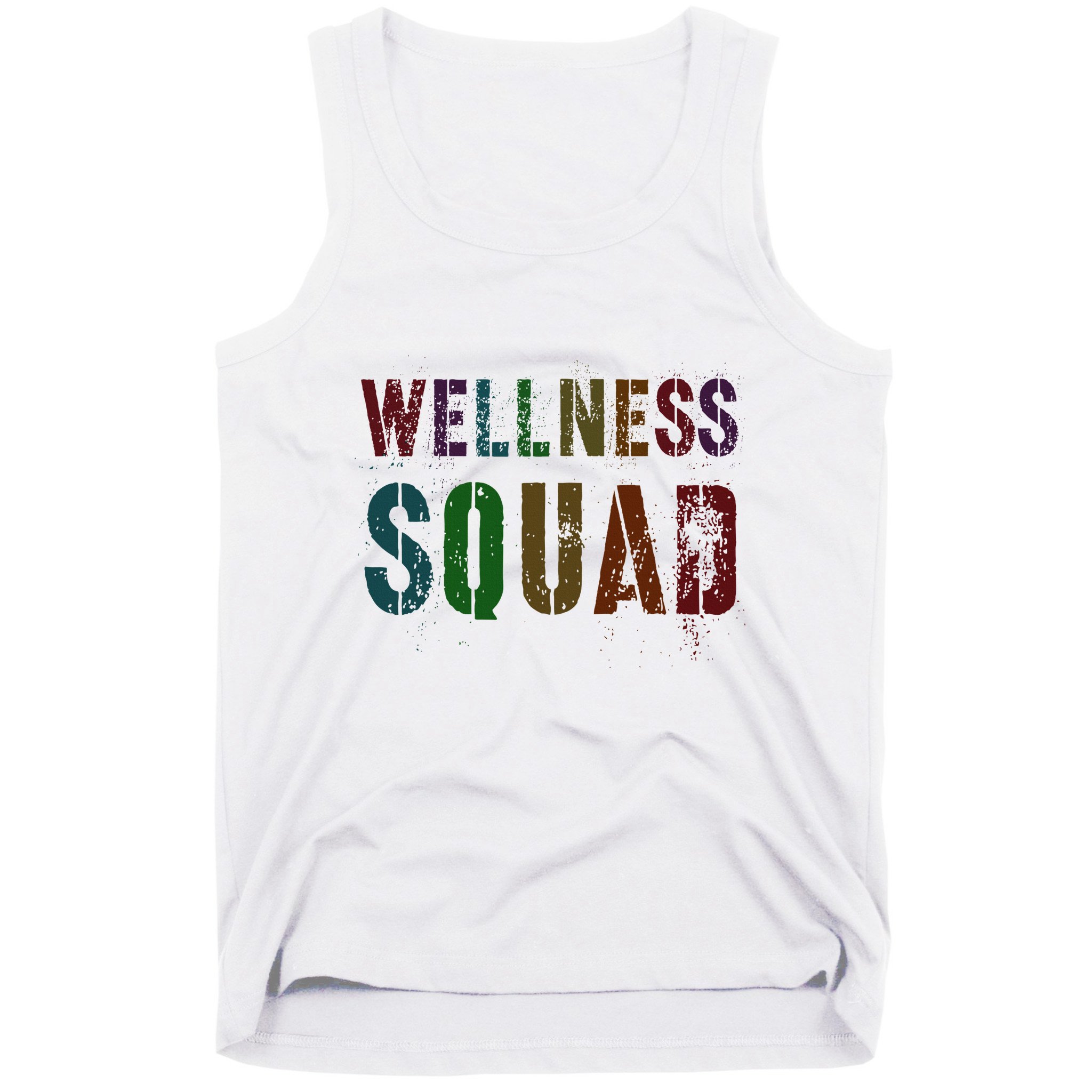 Vintage Wellness Squad Health Yoga Rocks Life Trainer Gym Tank Top