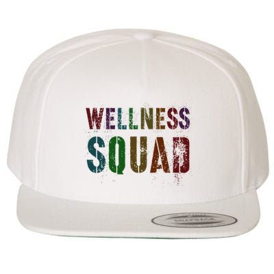 Vintage Wellness Squad Health Yoga Rocks Life Trainer Gym Wool Snapback Cap