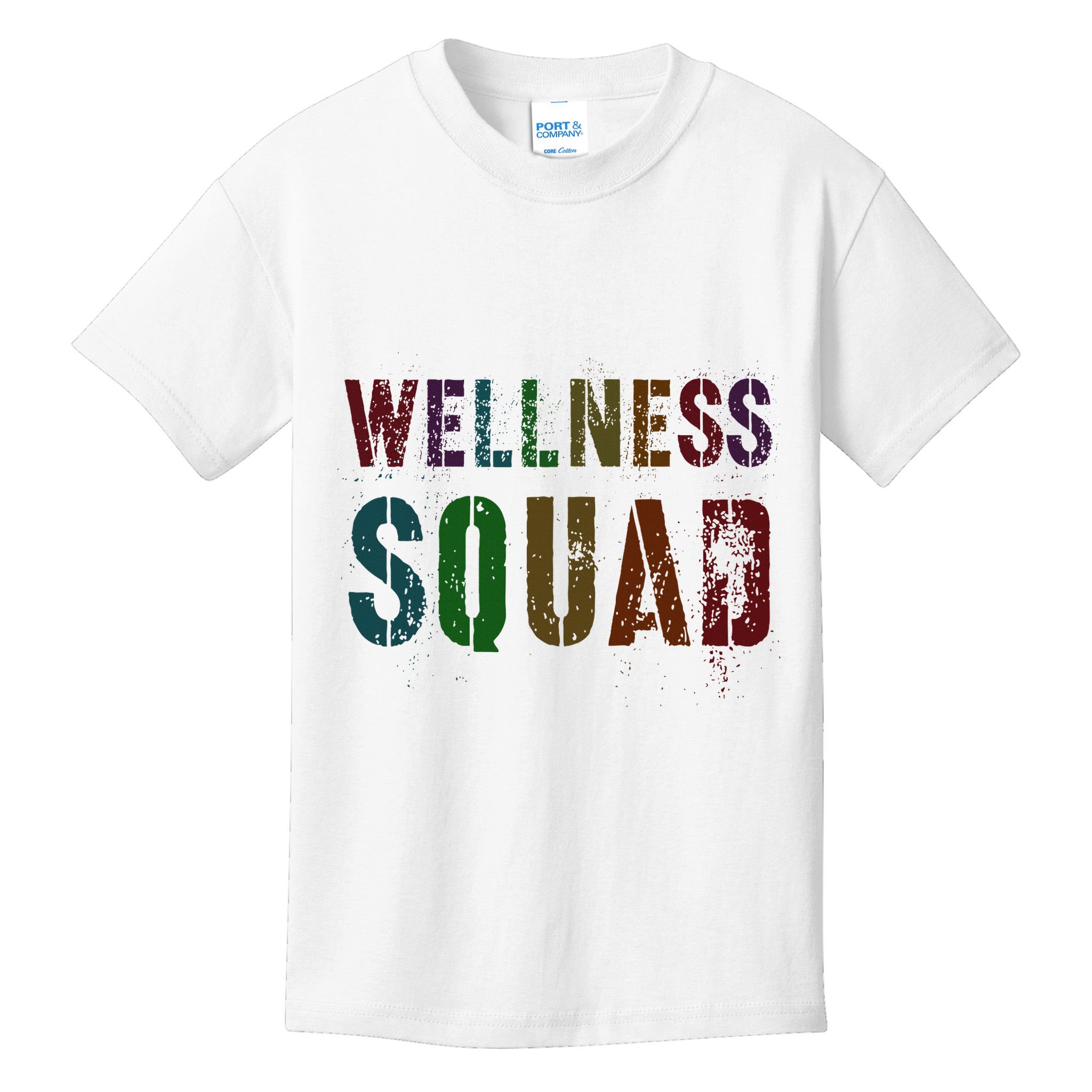 Vintage Wellness Squad Health Yoga Rocks Life Trainer Gym Kids T-Shirt