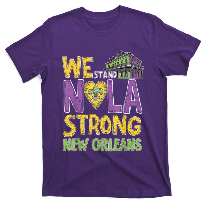 Vintage We Stand Nola Strong New Orleans Traveling Lovers T-Shirt