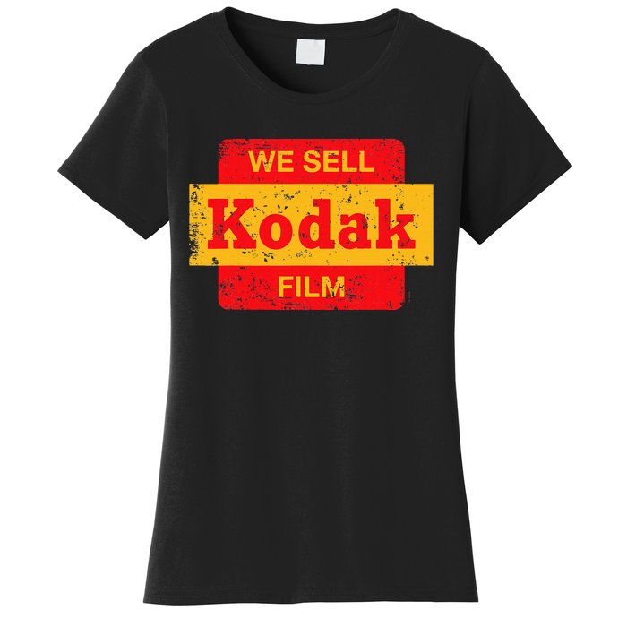 Vintage We Sell Kodak Film Retail Sign Women's T-Shirt