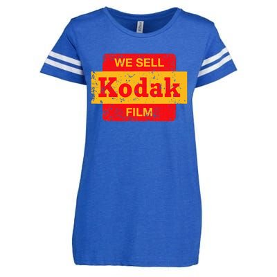 Vintage We Sell Kodak Film Retail Sign Enza Ladies Jersey Football T-Shirt