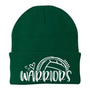 Volleyball Warriors School Sports Fan Team Spirit Knit Cap Winter Beanie