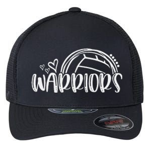 Volleyball Warriors School Sports Fan Team Spirit Flexfit Unipanel Trucker Cap